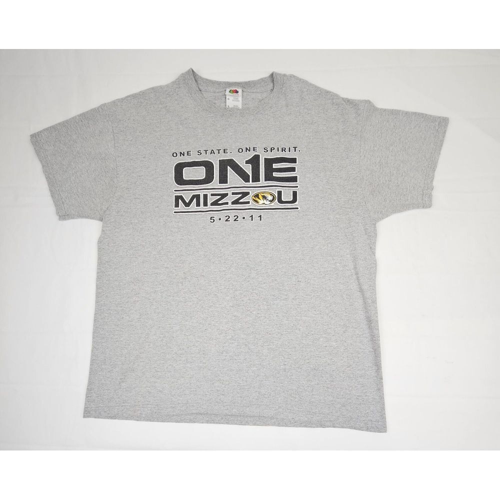 University Of Missouri T-Shirt Mens XL. One State One Spirit. Mizzou Tigers NCAA